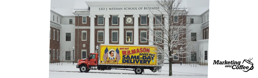 W.B. Mason Truck at Stonehill College