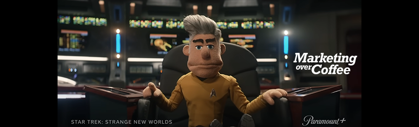 Muppet Captain Pike from Strange New Worlds